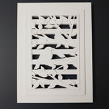 Silikonform - Vögel Laterne Seitenteil DIY gegossen mit Gießmasse und in Easysticks Rahmen geklebt