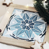 Silikonform Stern Mosaik Fliese für Weihnachtsdeko