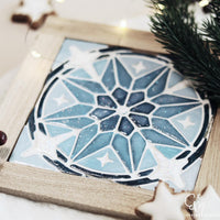 Silikonform Stern Mosaik Fliese für Weihnachtsdeko