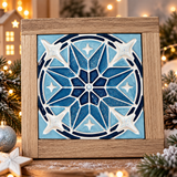Silikonform Stern Mosaik Fliese für Weihnachtsdeko