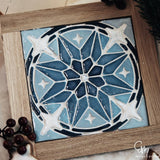 Silikonform Stern Mosaik Fliese für Weihnachtsdeko