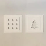 Silikonform - 2 Tannenbaum Laternen Seiten Mini