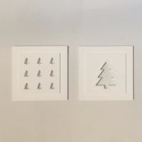 Silikonform - 2 Tannenbaum Laternen Seiten Mini