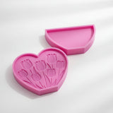 Silikonform Tulpenherz als Geldgeschenk Gutschein