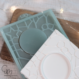 Silikonform – Winterbeeren Adventskranz Mosaik