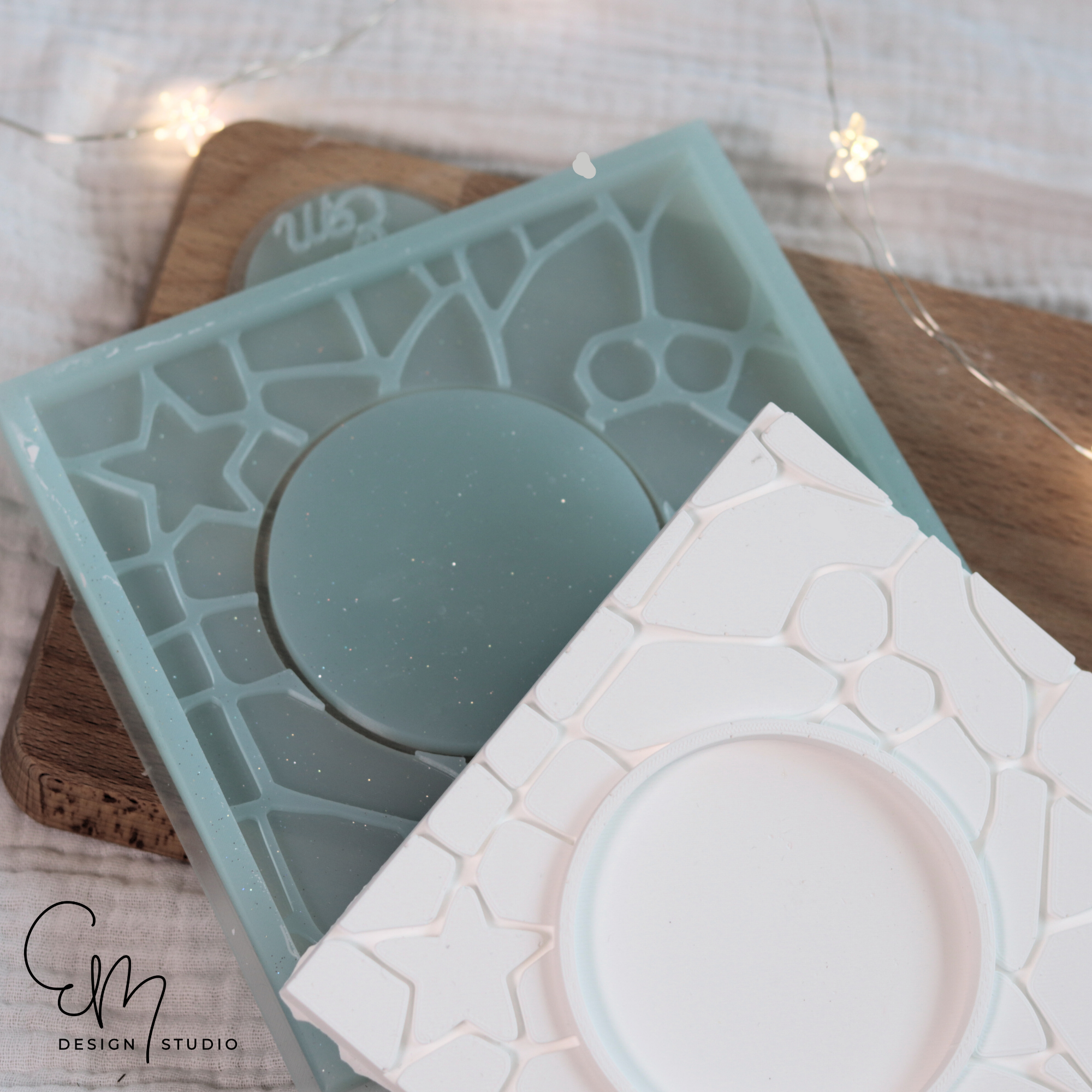 Silikonform – Winterbeeren Adventskranz Mosaik