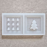 Silikonform - 2 Tannenbaum Laternen Seiten Mini