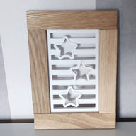 Silikonform - Sternchen Laterne Seiten mit Easy-sticks Holz Rahmen