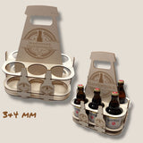 Sixpack_Bild: Bild mit Laserdatei Bierträger, Sixpack zum tragen für Flaschen