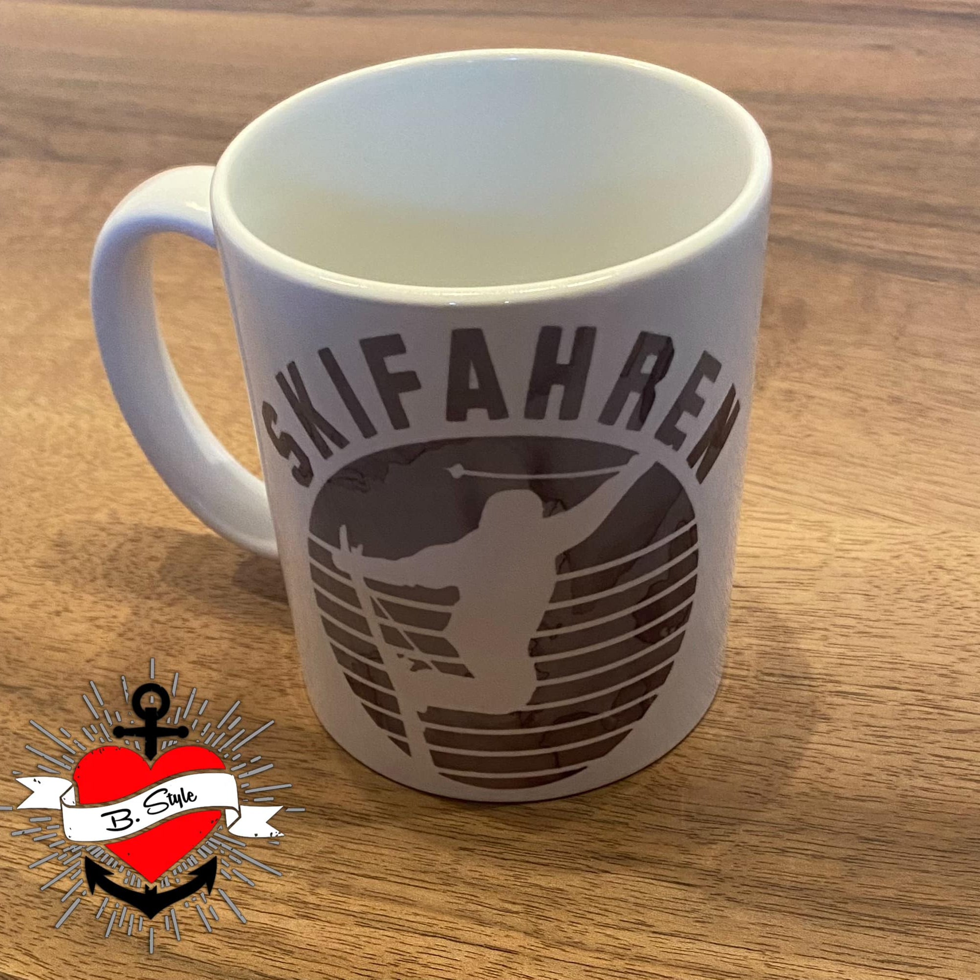 Skifahren  Abzeichen - Plotterdatei Ski Idee DIY Plotter Tasse geschenkidee