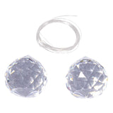 Rayher Sonnenfänger - 2er Set, zwei glitzernde Glas-Elemente und ein Perlonfaden für stimmungsvolle Raumdekoration.