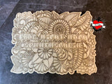 Lasergravierte Holzplatte mit floralem Design und dem Spruch "Frag nicht nach Sonnenschein" von easy-sticks. Ideal für kreative DIY-Projekte.