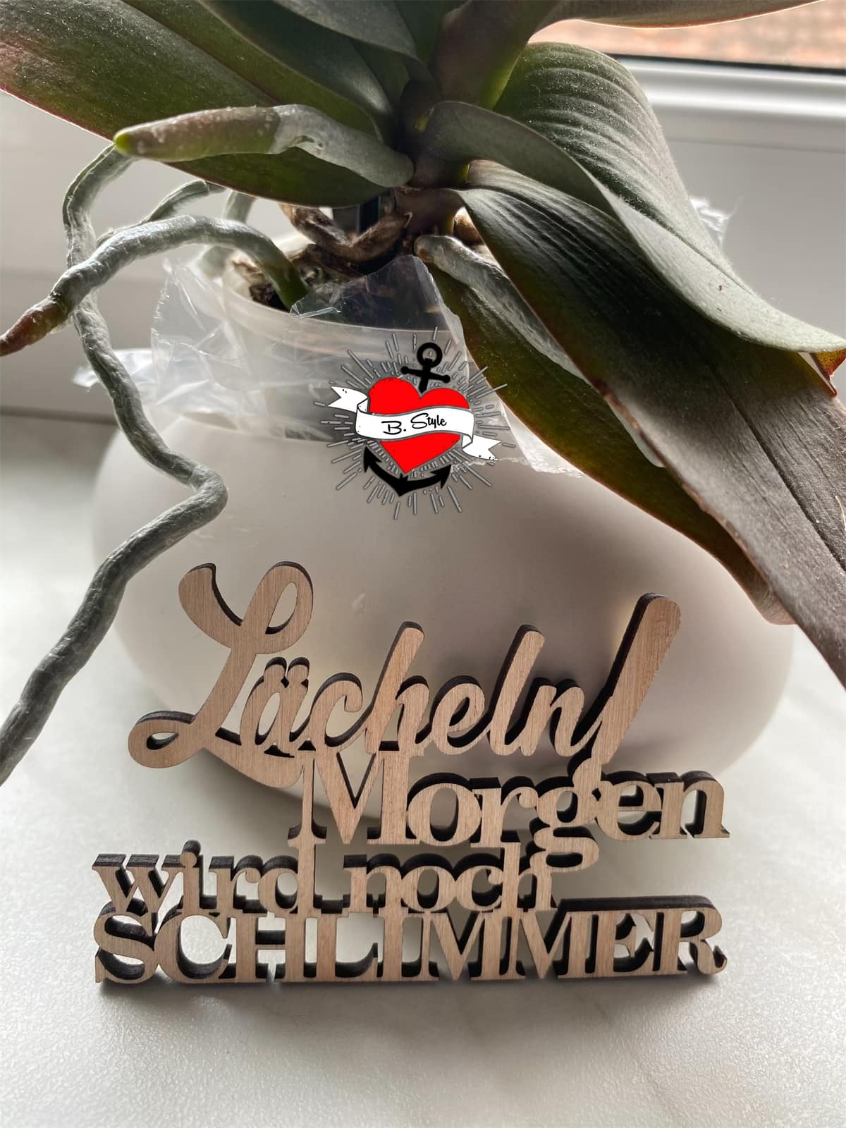 Lächlen! Morgen wird noch schlimmer Plotterdatei B.Style
