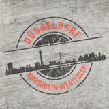Stempel Skyline Düsseldorf von easy-sticks in einer detaillierten Grafik, die das Skyline-Design der Stadt Düsseldorf zeigt, ideal für kreative Projekte mit der Plotterdatei.