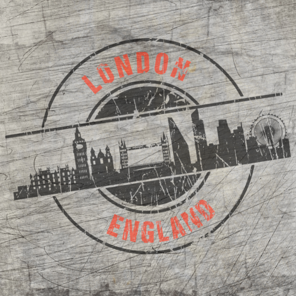 Detailreiche Darstellung der Stempel Skyline London, inspiriert von der berühmten Architektur Londons. Perfect für kreative Projekte mit der Plotterdatei von easy-sticks. Verleihe deinen Bastel-und DIY-Ideen eine persönliche Note.