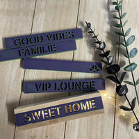 3D/ Plotter- / Laserdatei - Easy-Sticks mit Wörtern Stencil Sticks