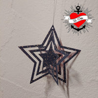Sterne basteln zum Aufhängen, Deko Sterne Weihnachtsbaum DIY plotter datei Fenster Weihnachtssterne DIY