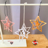 Sterne basteln zum Aufhängen, Deko Sterne Weihnachtsbaum DIY plotter datei Fenster Weihnachtssterne DIY