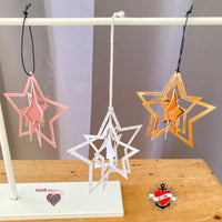 Sterne basteln zum Aufhängen, Deko Sterne Weihnachtsbaum DIY plotter datei Fenster Weihnachtssterne DIY