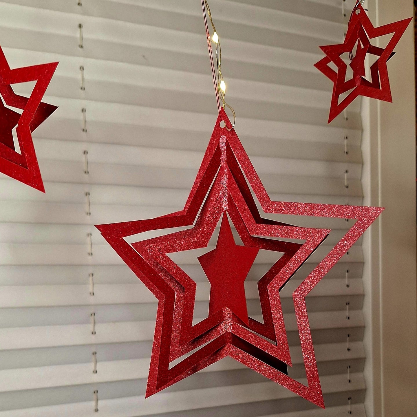 Sterne basteln zum Aufhängen, Deko Sterne Weihnachtsbaum DIY plotter datei Fenster Weihnachtssterne DIY