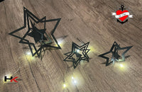 Sterne basteln zum Aufhängen, Deko Sterne Weihnachtsbaum DIY plotter datei Fenster Weihnachtssterne DIY