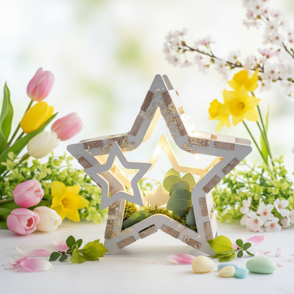 Sterne_gegossen und_mit_Easy-sticks_zusammen_gesteckt