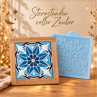 Silikonform Stern Mosaik Fliese für Weihnachtsdeko