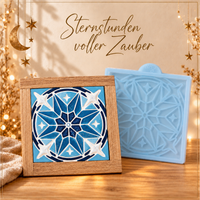 Silikonform Stern Mosaik Fliese für Weihnachtsdeko