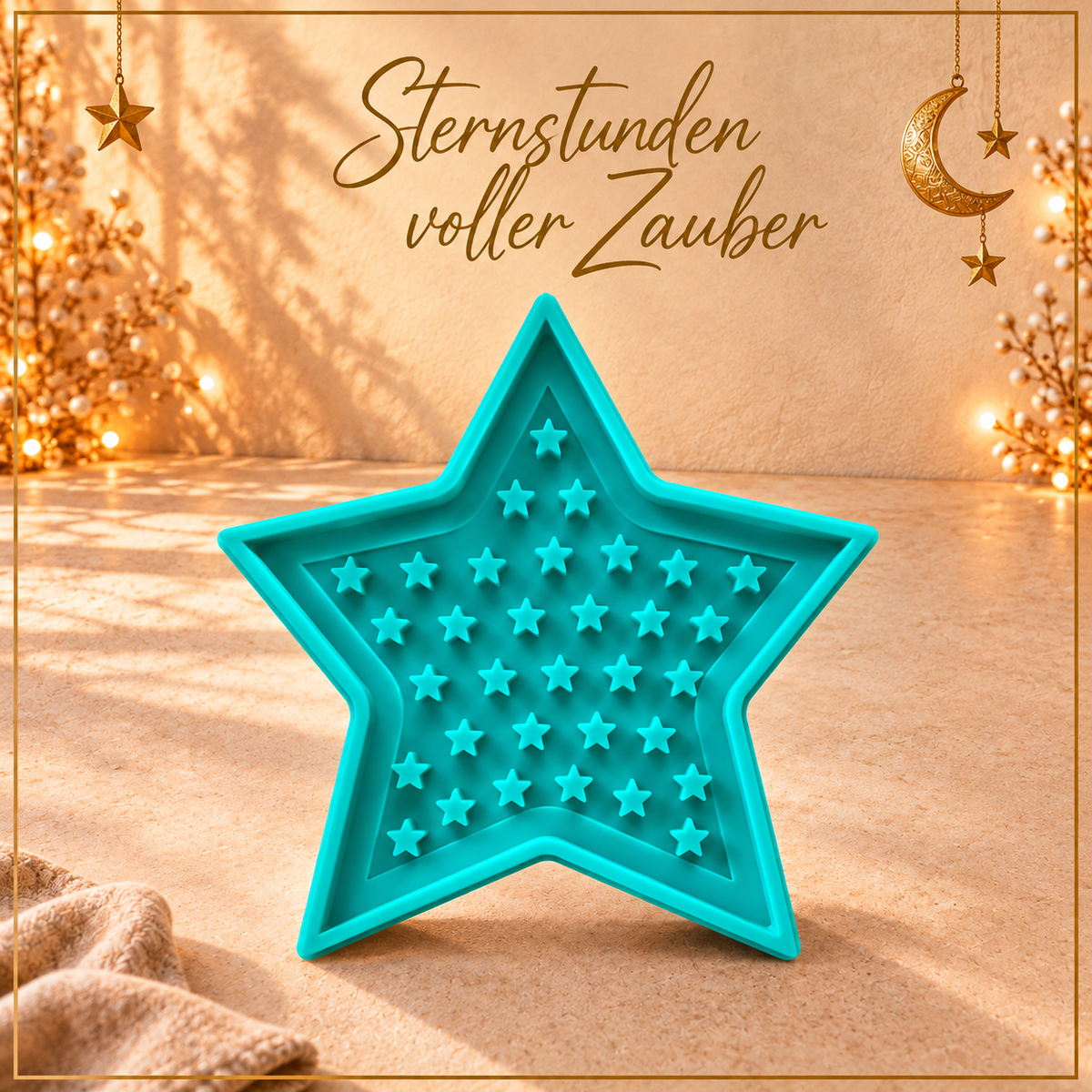 Silikonform - Sternen Einleger für Stern Gießform