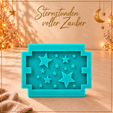 Silikonform – Haus-Dach-Einleger mit Sternen