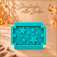 Silikonform – Haus-Dach-Einleger mit Sternen