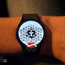 Lade das Bild in den Galerie-Viewer, Kreuz im Herz Anker Streetart Plotter datei idee download kaufen DIY Idee Geschenk beplotten B.Style
