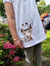 Rede mit mir über Nerds Giraffe mit Brille Plotteridee Plotter datei talk nerdy to me b.style schlau