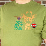 Rede mit mir über Nerds Giraffe mit Brille Plotteridee Plotter datei talk nerdy to me b.style