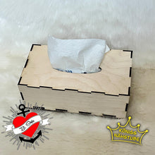 Lade das Bild in den Galerie-Viewer,  Taschentuch Box zum Lasern Laserdatei zum Downloaden
