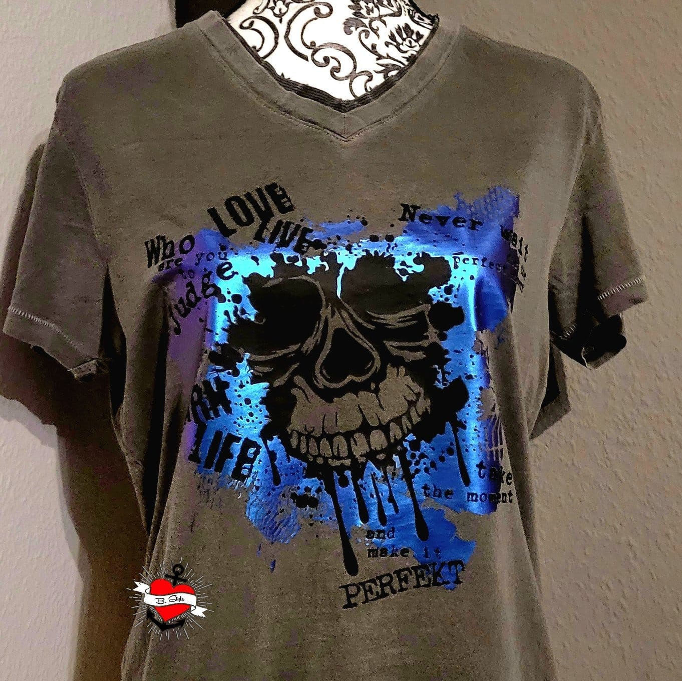 Trash Skull Plotterdatei Totenkofp Punk Rock Plotteridee Plotter Geschenk DIY