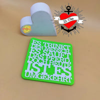 Trinksprüche Plotterdatei Laserdatei Ideen Party Untersetzter plotter diy