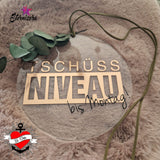 Tschüss NIVEAU Plotterdatei zum Donwload niveau bis montag Party Geschenkideeidee DIY plotter