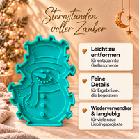 Schneemann Silikonform für deinen 3D Winterdeko