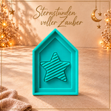 Silikonform – Haus Seite Einleger Stern, Vorne
