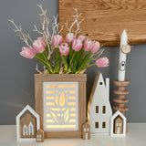 Tulpen Dekoration Idee - Silikonform Klötzchen DIY