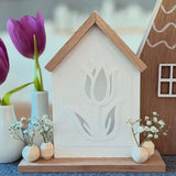 Silikonform - Haus mit Tulpe