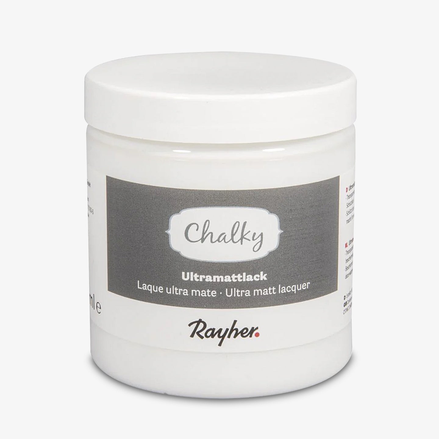 Chalky Ultramattlack Dose 230 ml von Easy-Sticks, der ideale Klarlack für eine dauerhafte und ultramatte Oberflächenversiegelung.