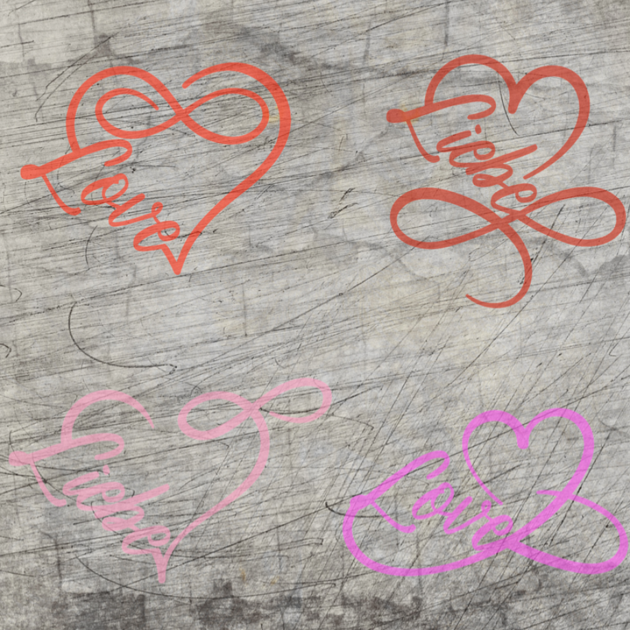 Valentines Day Love Liebe Plotterdatei mit Herz