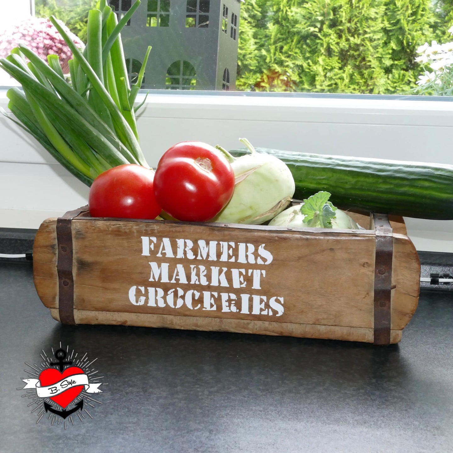 Vintage Farm Signs Plotterdatei Plotter Idee Products Farm Natural Brand Farmers Market Tasche Shopper Plotter Idee Gemüse Korb 