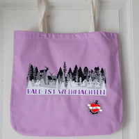 Weihnachtssilouette Adventskalender Winterlandschaft Nioklaus Kerzen Plotter und Laser Datei holz xtool holzlaser Winterwonderland weihnachtsbild