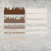 Weihnachtssilouette Adventskalender Winterlandschaft Nioklaus Kerzen Plotter und Laser Datei holz xtool holzlaser Winterwonderland schattenbox