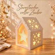 Silikonform – Haus-Dach-Einleger mit Sternen
