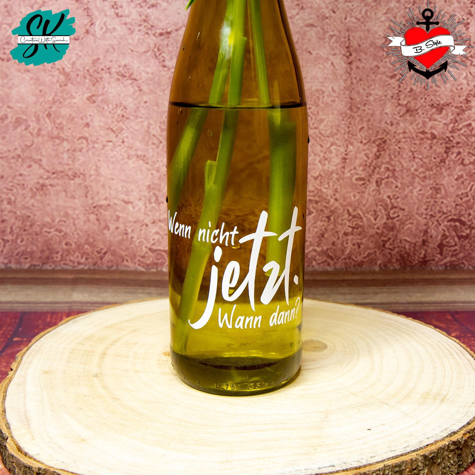 Wenn nicht jetzt. Wann dann? Plotter Idee datei Donwloaden DIY Idee Geschenkidee