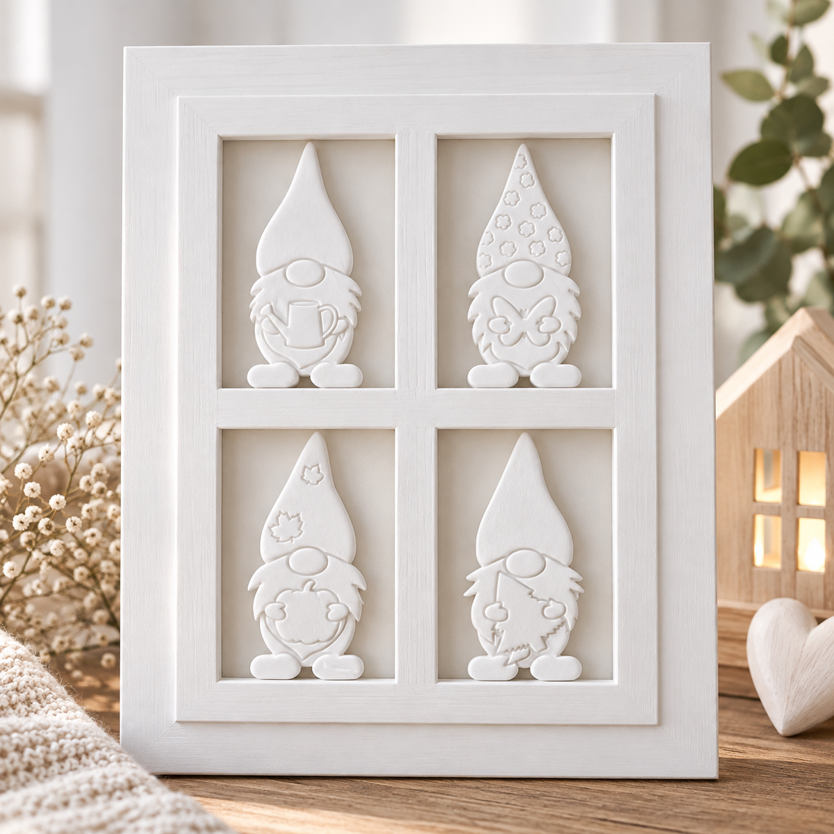 3D-Druckdatei – Fenster Gnome, Wichtel Laterne Seitenteil (STL + 3MF)
